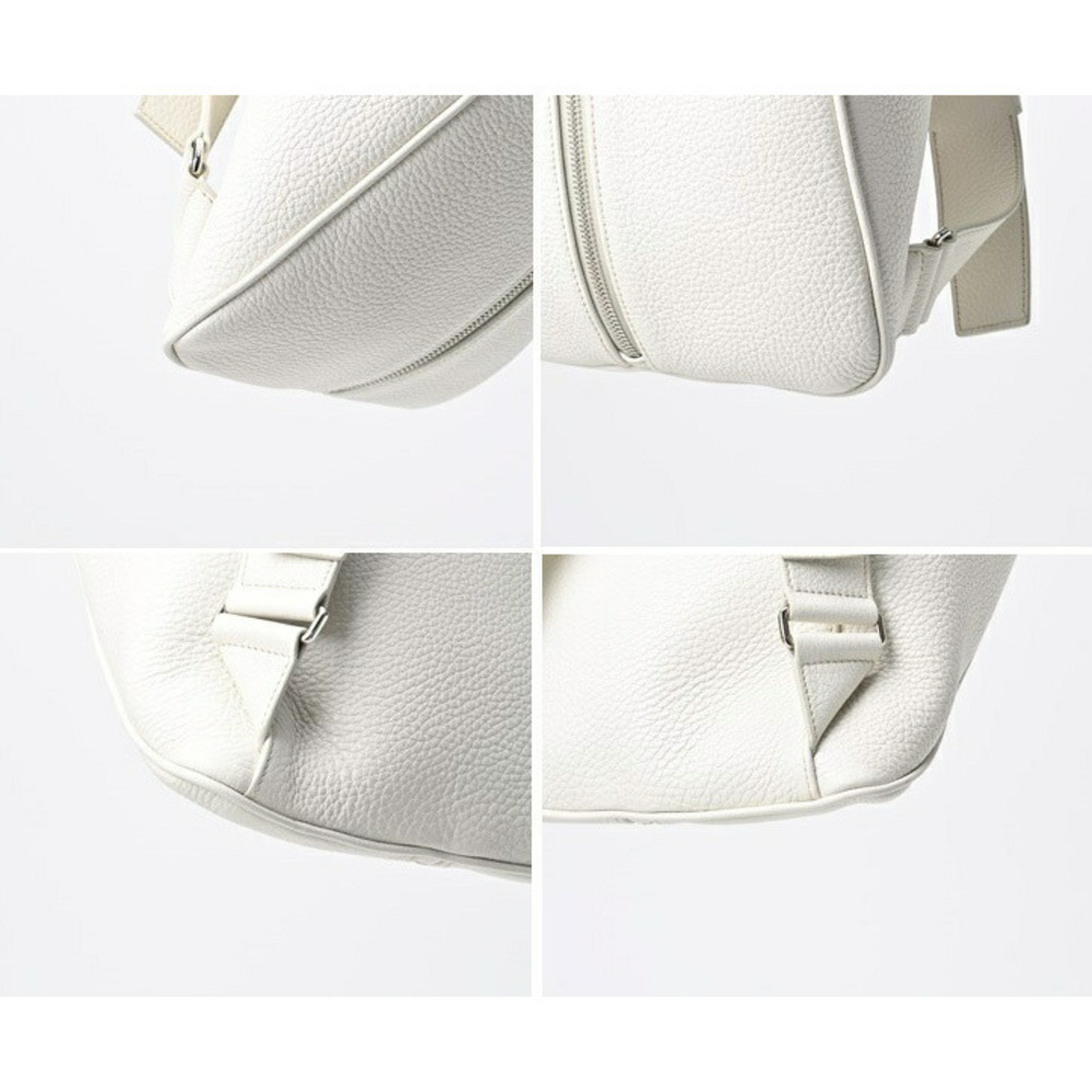 Prada Vitello White Triangle Backpack - image 7
